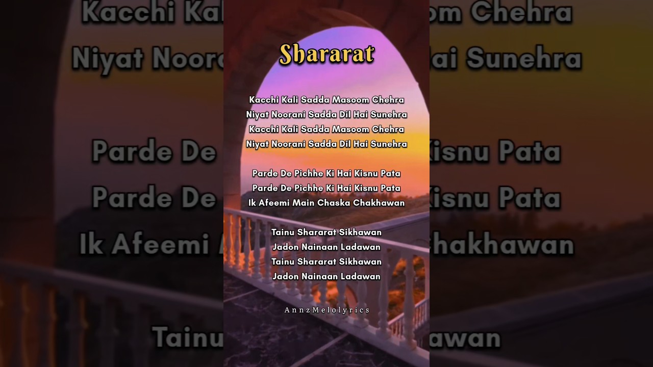 TRY WITH YOUR OWN VOICE 🤍 SHARARAT SONG LYRICS 🎶#trywithyourownvoice #song #songlyrics
