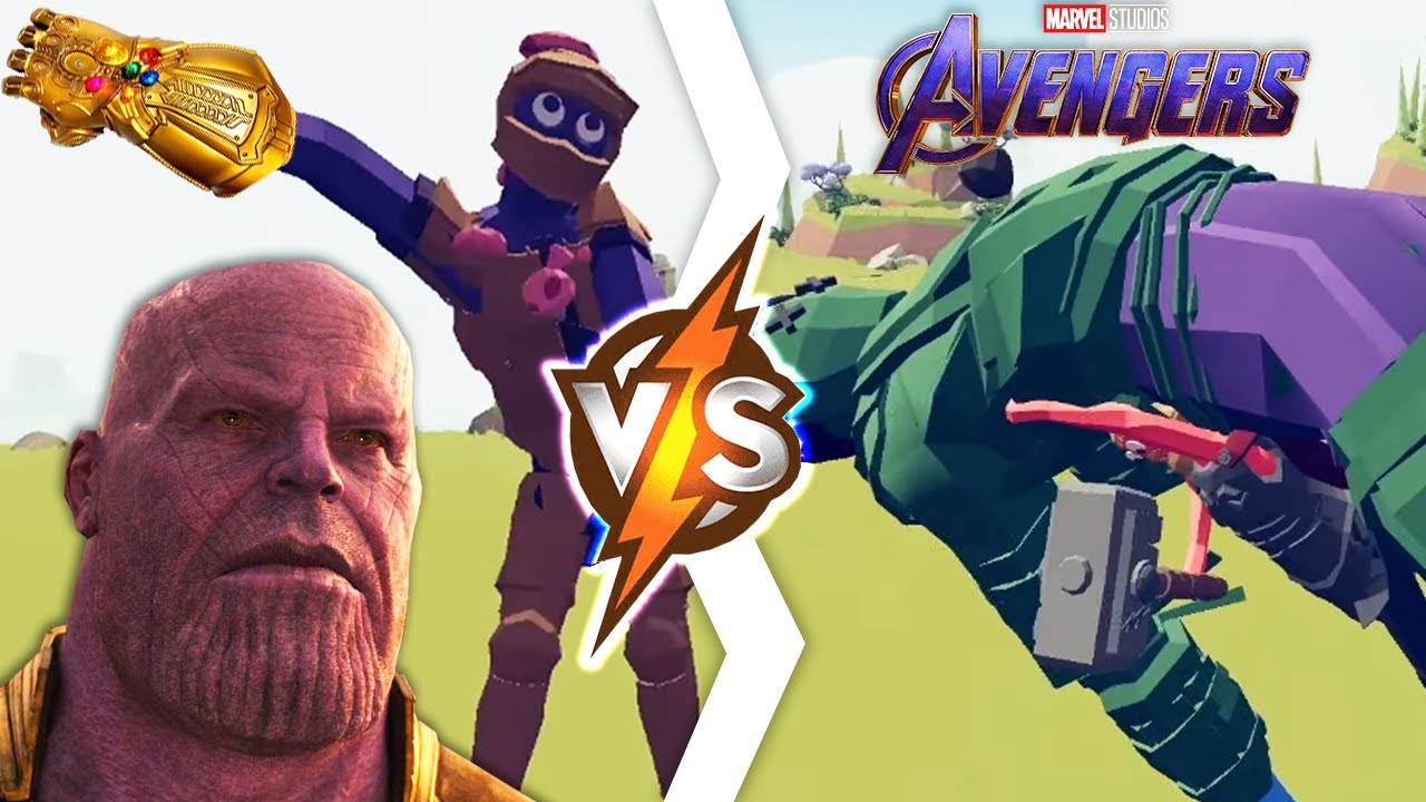 ТАНОС против МСТИТЕЛЕЙ во ВКЛАДКАХ — Totally Accurate Battle Simulator