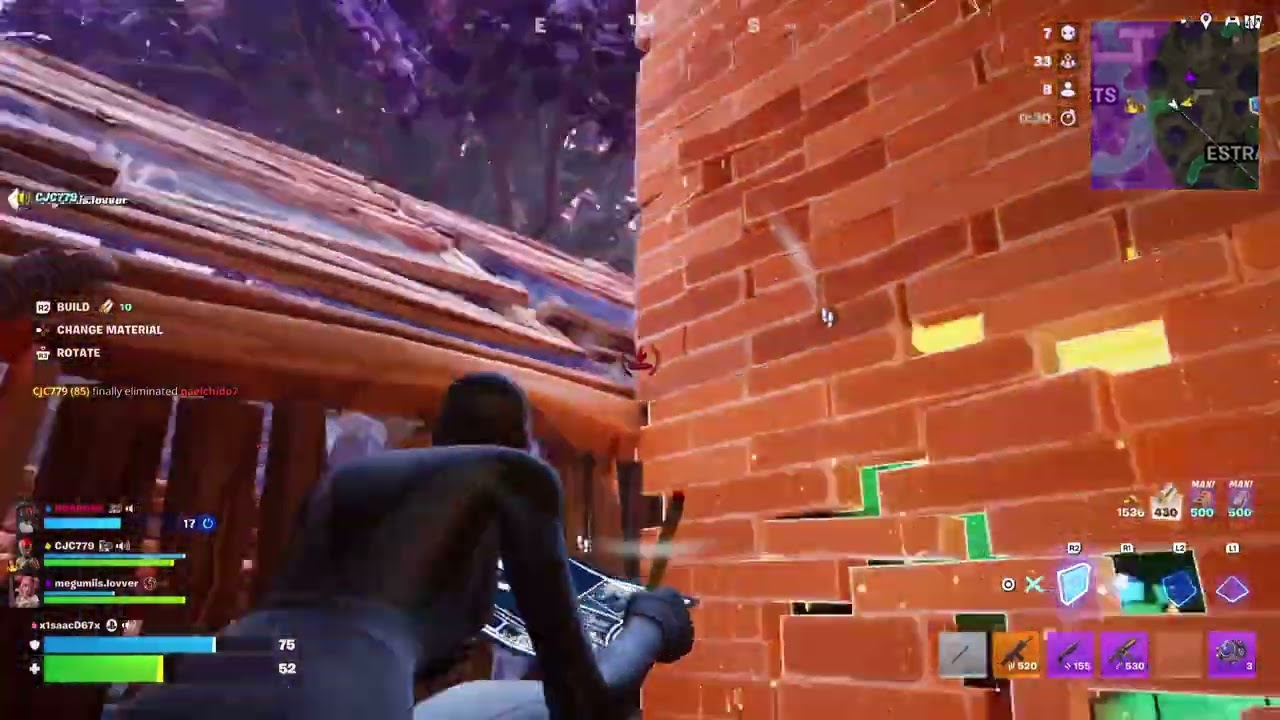 Playing.fortnite, with one of my Friends.