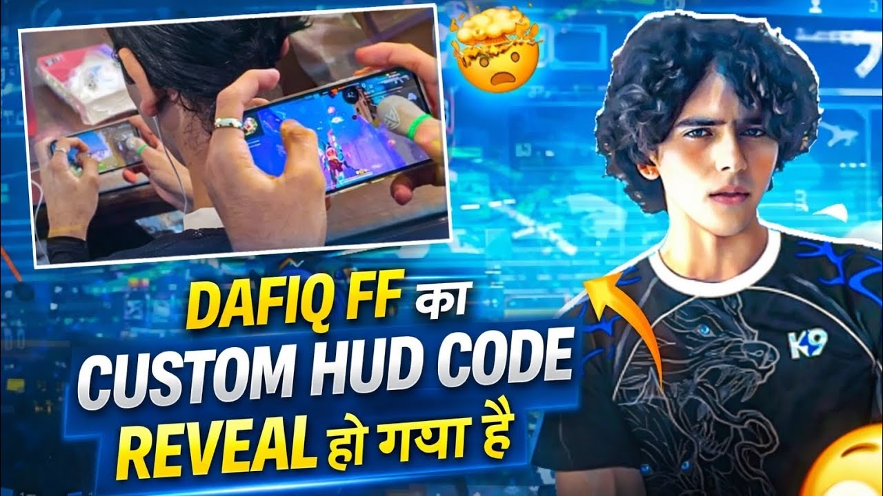 💯DAFIQ FF का CUSTOM HUD CODE REVEAL हो गया 😱 | Best Rush HUD Code Free Fire #daafiqff  #freefire 