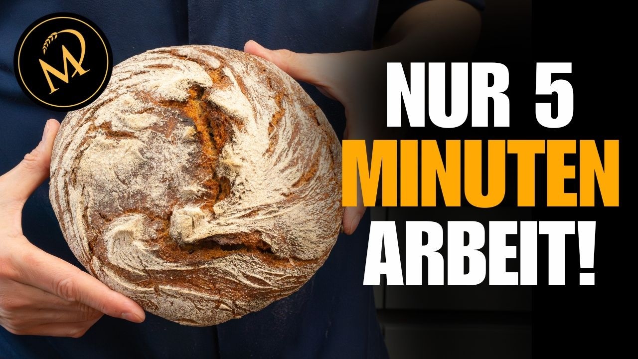 Roggenmischbrot ohne Kneten! Geniale Kruste, NULL Aufwand!