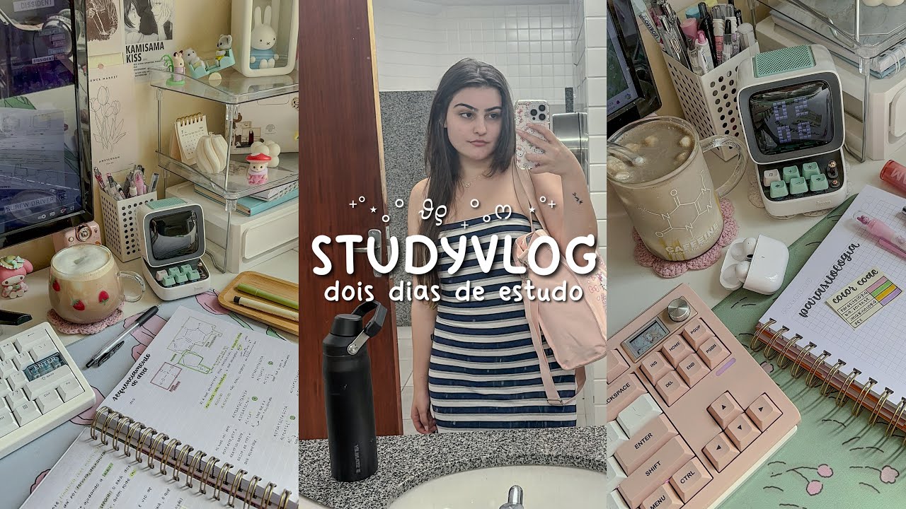 ˗ˏˋ studyvlog › dois dias de estudo ౨ৎ provas, flash cards e muitos resumos!