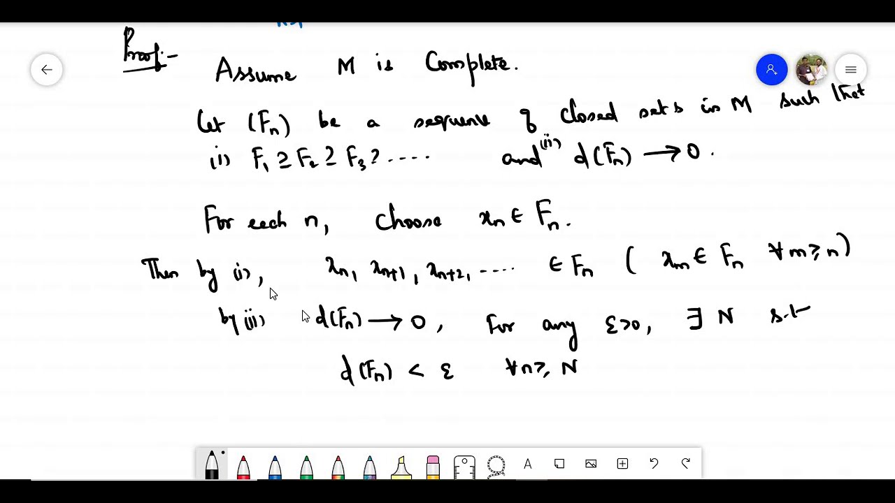 Cantor's intersection theorem || Tamil ||