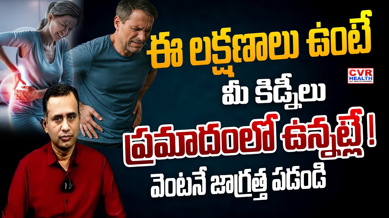 ఈ లక్షణాలు కనిపిస్తున్నాయా మీ కిడ్నీ డేంజర్ లో ఉన్నట్టే | Kidney Problems Symptoms | CVR HEALTH