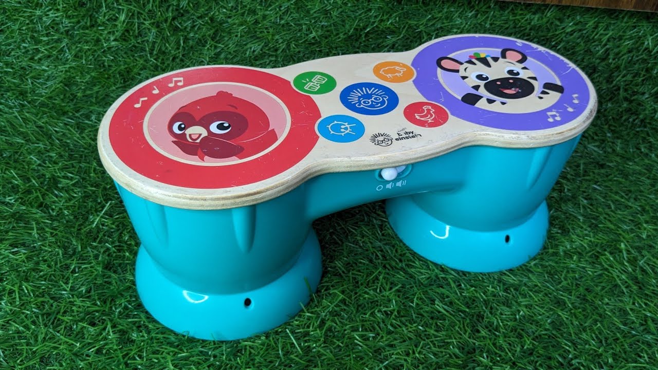 Baby Einstein Upbeat Tunes Magic Touch Wooden Drum Musical Toy