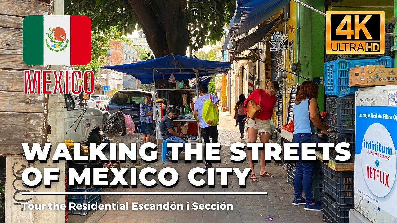 🇲🇽 Mexico City Walking Tour | Escandón i Sección [4K HDR / 60fps]