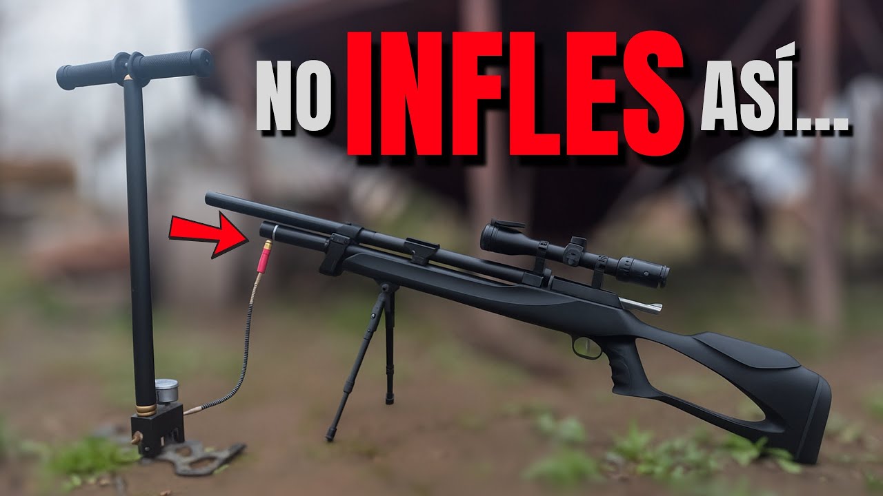 Cómo INFLAR un Rifle PCP 🔧 Guía completa con Inflador Manual