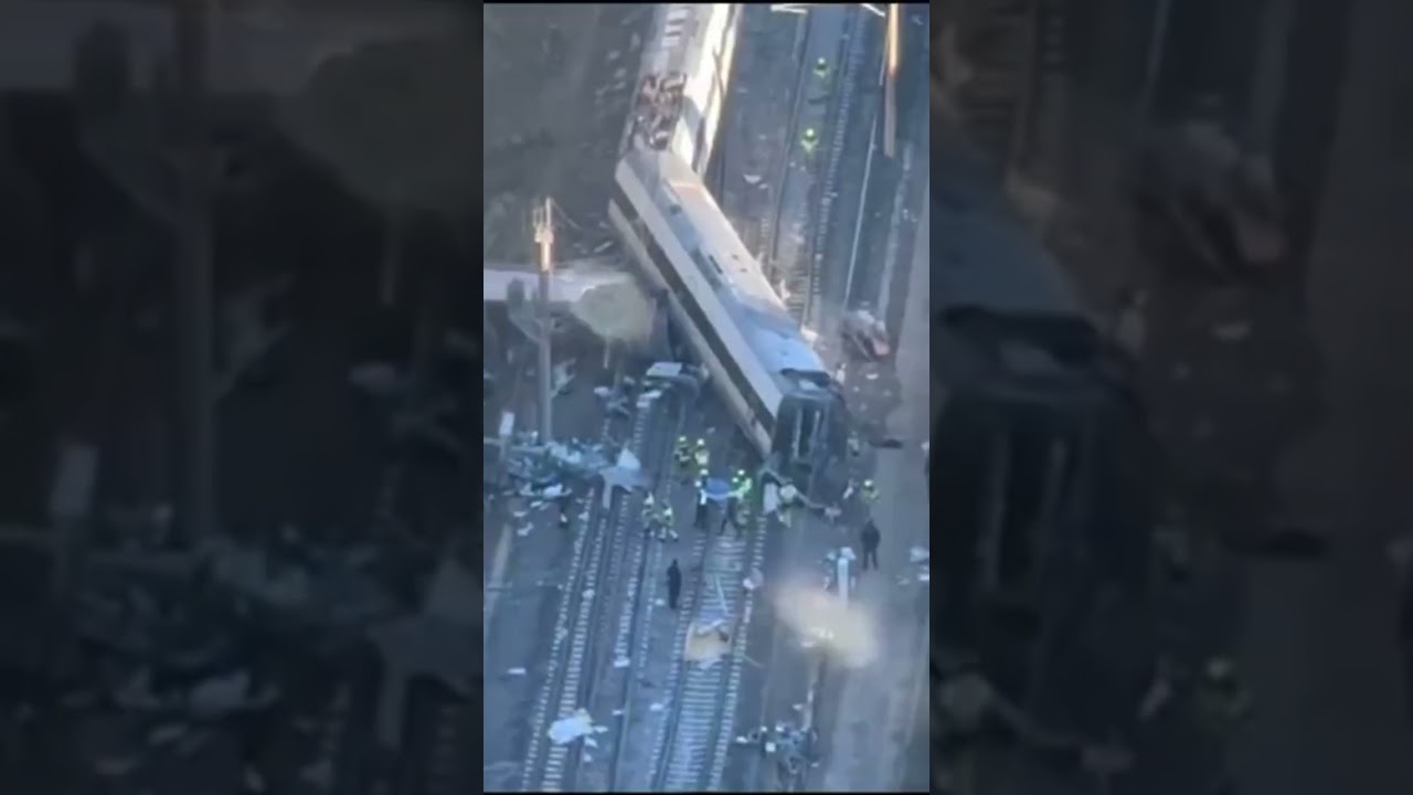 Im&aacute;genes a&eacute;reas del accidente ferroviario sucedido en Adamuz (Cordoba)