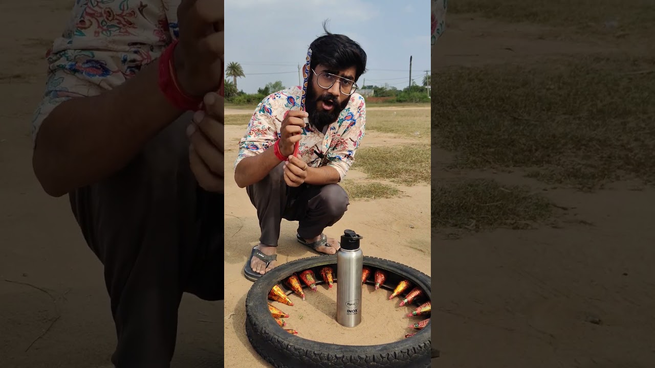 Diwali Anar vs Steel Bottle