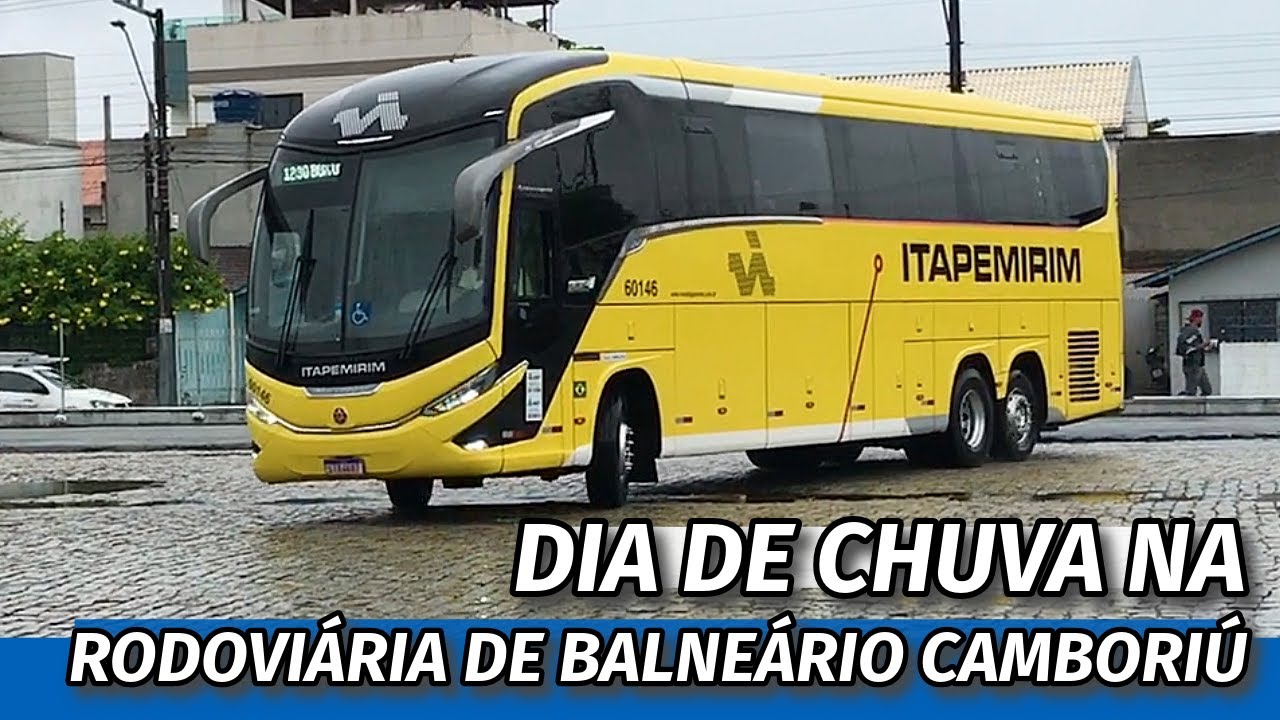 Rodoviária de Balneário Camboriú 🚍 | Movimento dos Ônibus em Dia Chuvoso