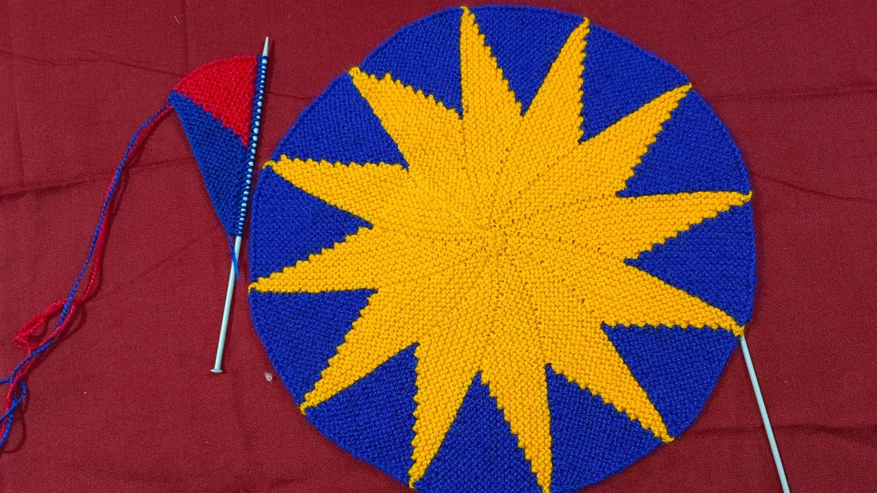 बिल्कुल ही नई डिजाइन का स्टार सेप ⭐ पायदान बनाए बहोत ही आसान तरीके से #doormat #tablemat