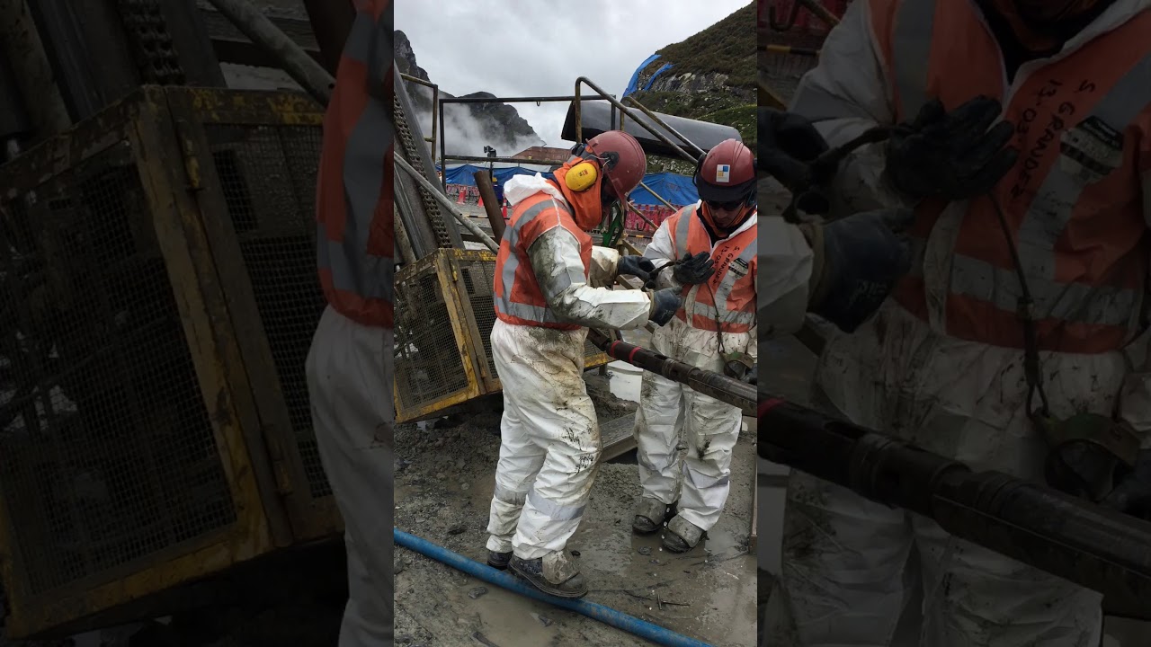 Maniobra perforación wire-line  diamantina HQ