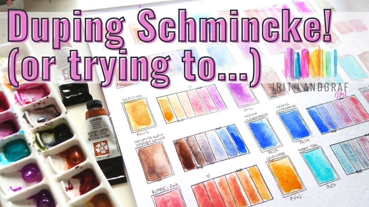 Schmincke Dupes- Trying To Create Super Granulating Watercolors