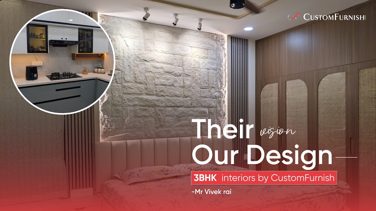 Luxury 3BHK Home Interiors in The Regent, Hyderabad | CustomFurnish