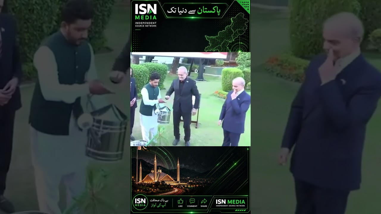 Iranian President&rsquo;s Unexpected Tree Plantation Moment with Shehbaz Sharif  #news #isnmedia #iran