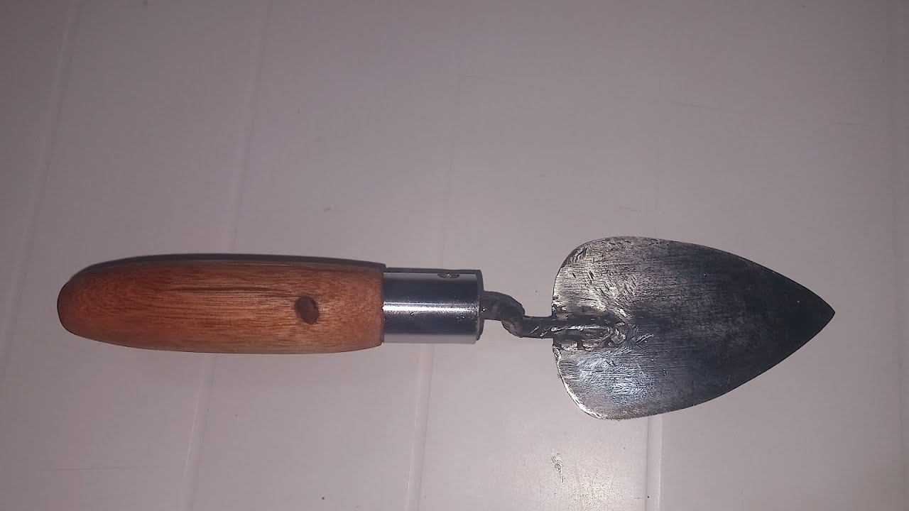 Mini Colher de pedreiro  caseiro fa&ccedil;a voc&ecirc; mesmo
