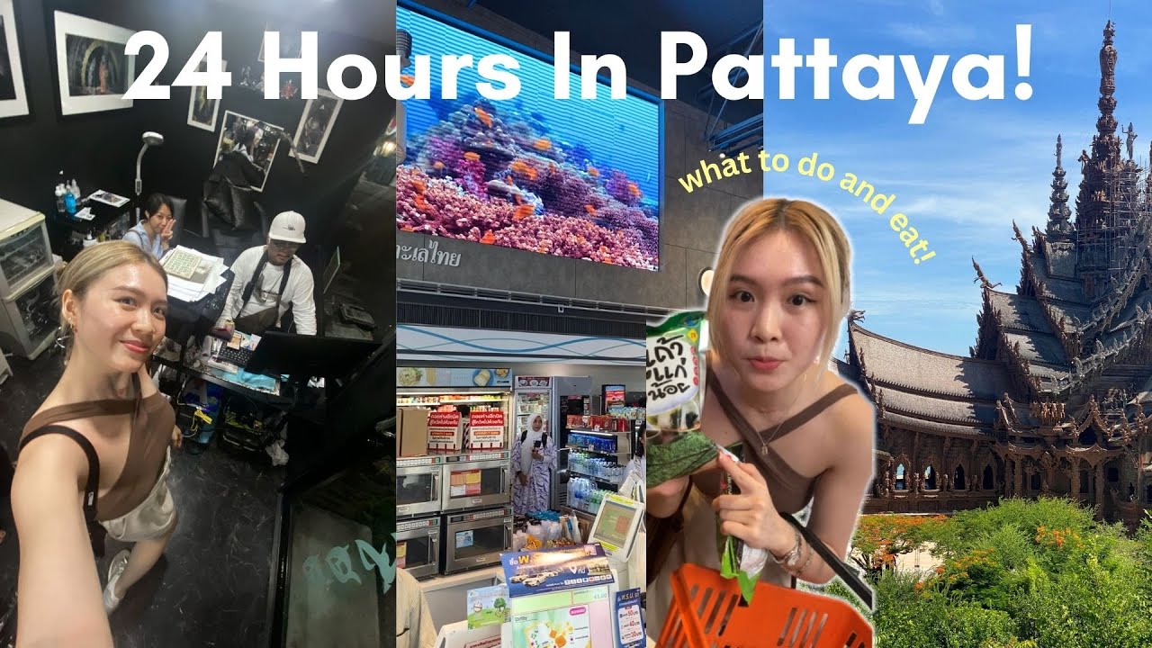 🇹🇭 first time in Pattaya🌤️ getting tattoo, night life, shopping haul!