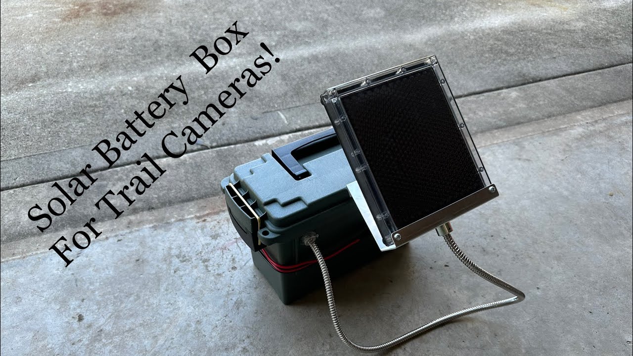 HOW TO MAKE SOLAR BATTERY BOXES FOR TRAIL CAMERAS