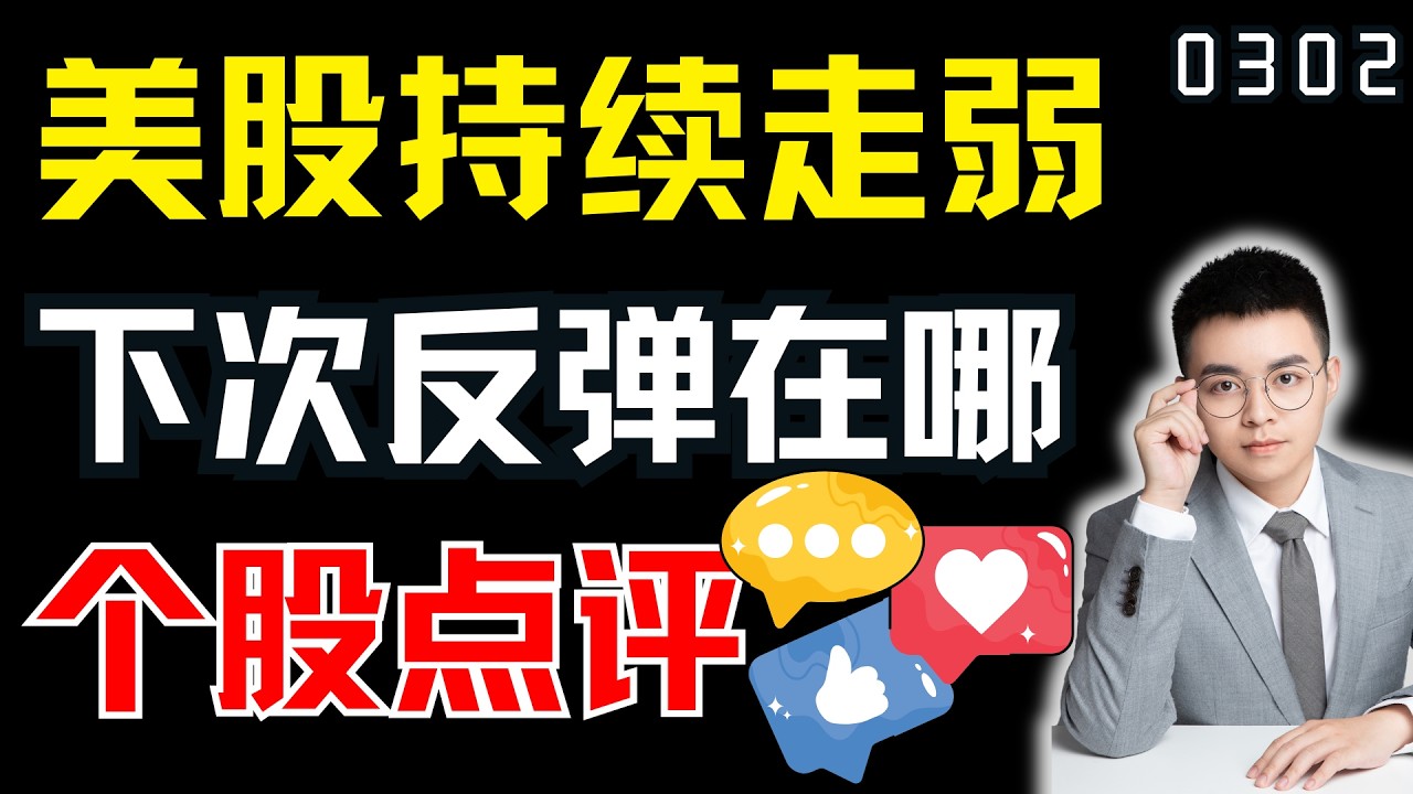 周末战火纷飞，美股本周怎么办，下次反弹会在哪里出现？｜ 美股解析 ｜  美股技术分析 ｜ 美股个股点评