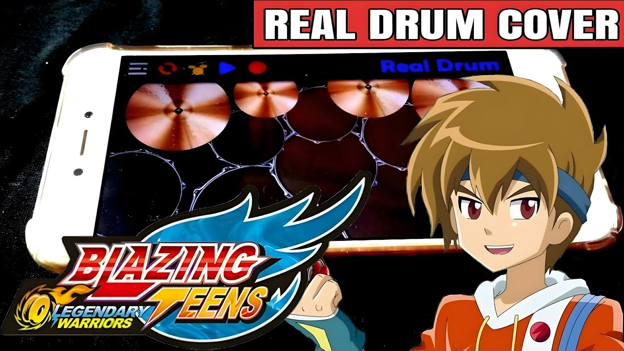 Opening Blazing Teens 5 | Real Drum Cover Adiyaia