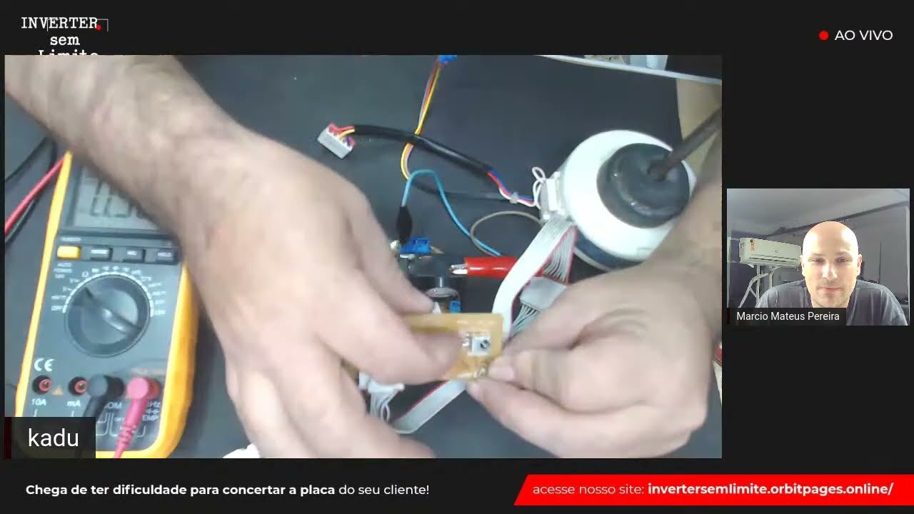 Ligando a Placa  evaporadora Samsung na Bancada