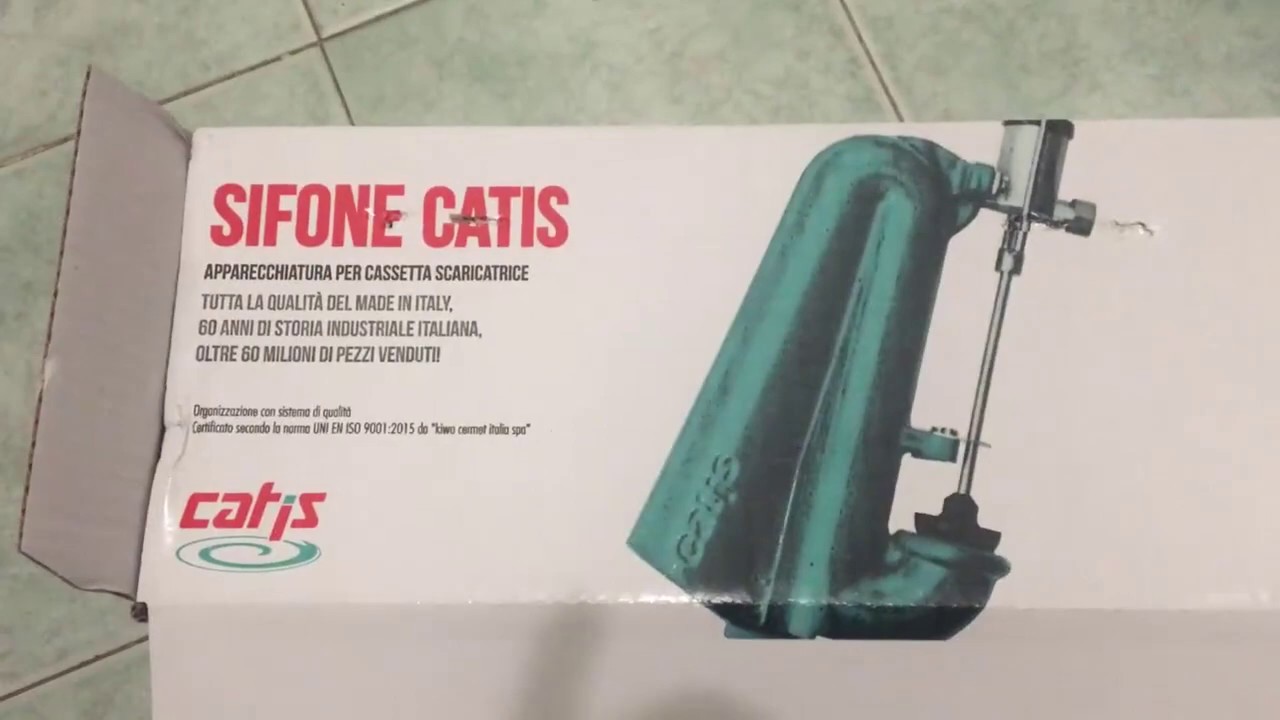 Cassetta wc alta, sostituzione Sifone Catis