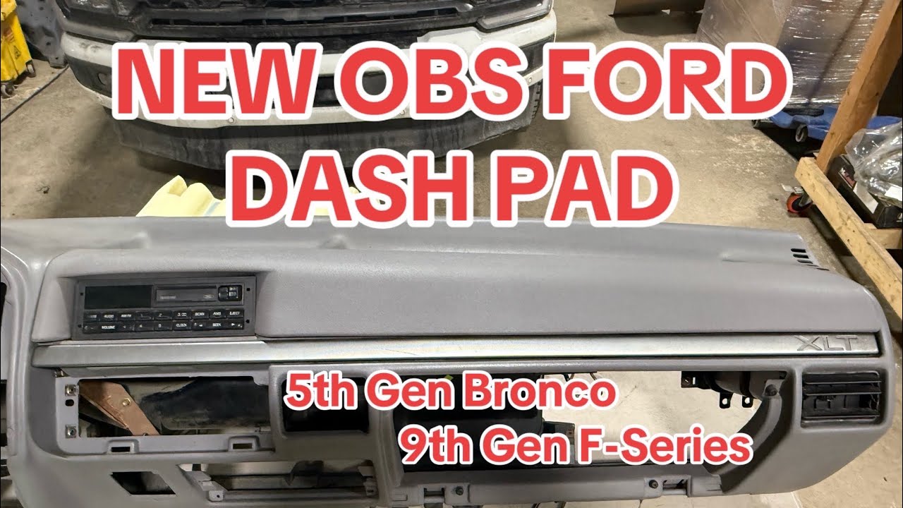 NEW DASH PAD❗️ 92-97 OBS FORD  TRUCK & BRONCO - PRODUCT REVIEW - n2kpi@yahoo.com to Order