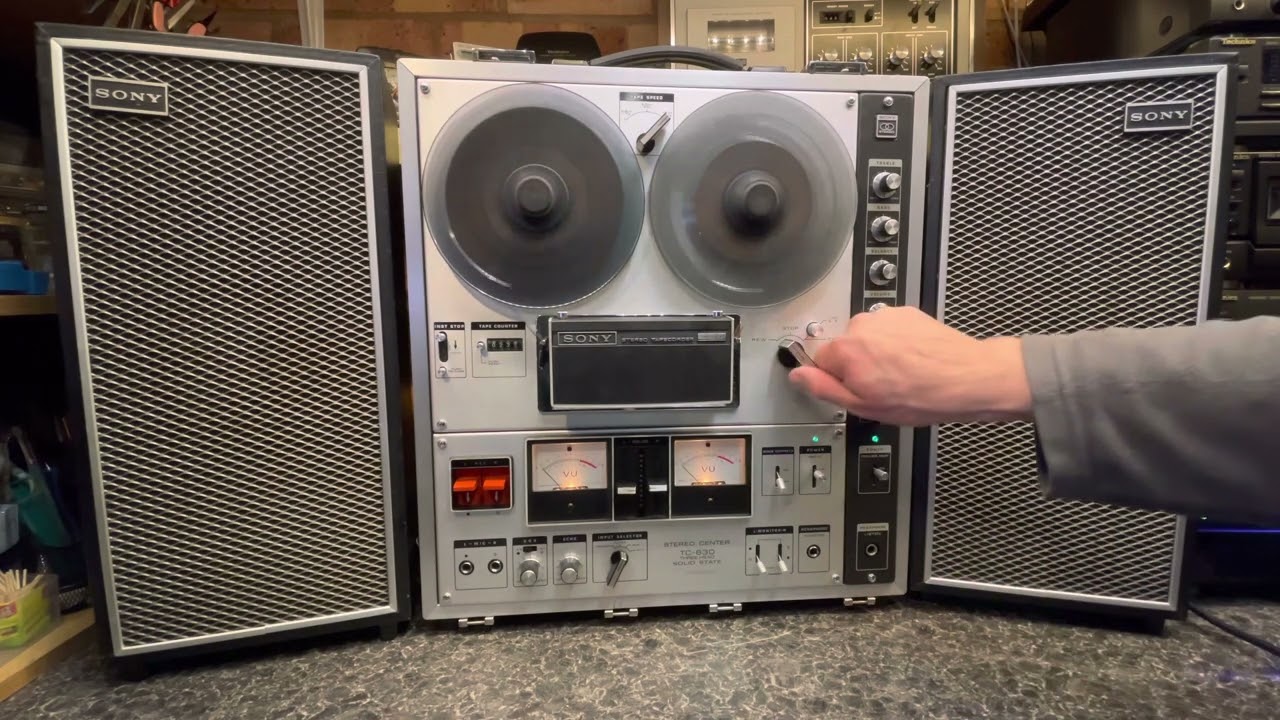 SONY REEL TO REEL TAPE DECK MODEL TC-630 SOLID STATE JAPAN