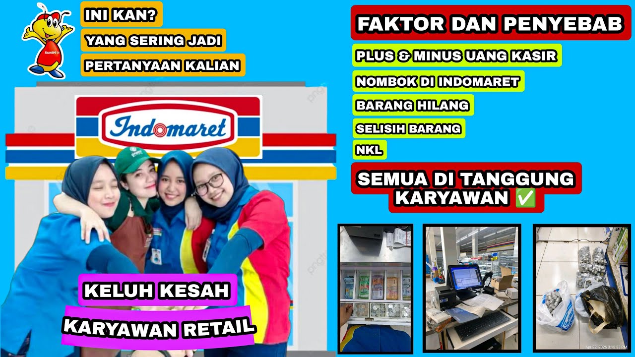 PENYEBAB NOMBOK ATAU MINUS DI INDOMARET.
