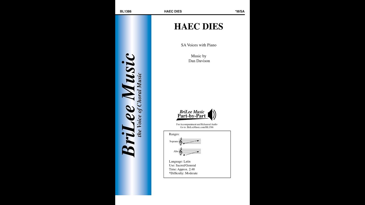 Haec Dies (BL1386) by Dan Davison