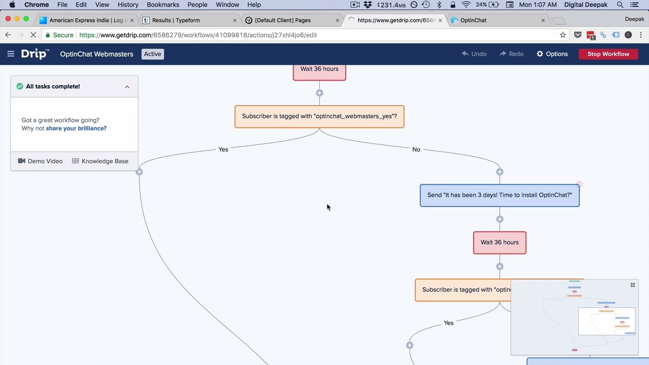 02 - Email Workflows for OptinChat SaaS Product. | @thecybersecurityclassroom |