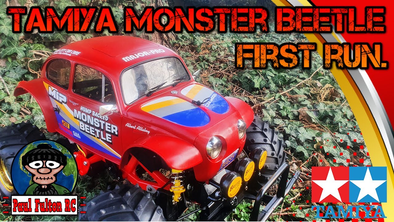 Join me as I take the Tamiya Monster Beetle for its first run. Running 3300kv motor on 2s.