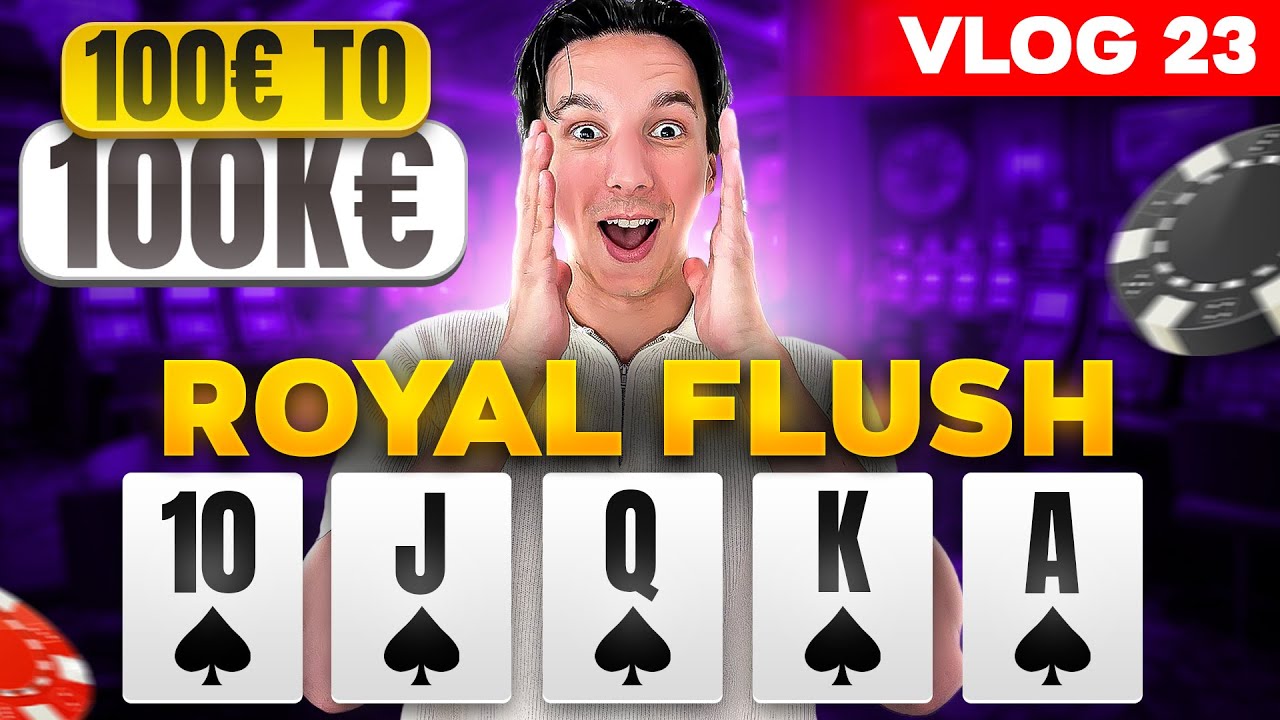 JE FAIS QUINTE FLUSH ROYALE DANS UN POT ENORME ??!
