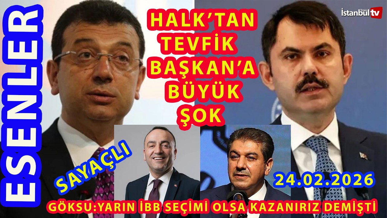 (SAYAÇLI)GÖKSU'NUN BİZ İBB'Yİ YENİDEN KAZANIRIZÇIKIŞINA ESENLER HALKINDAN TOKAT GİBİ BİR CEVAP GELDİ