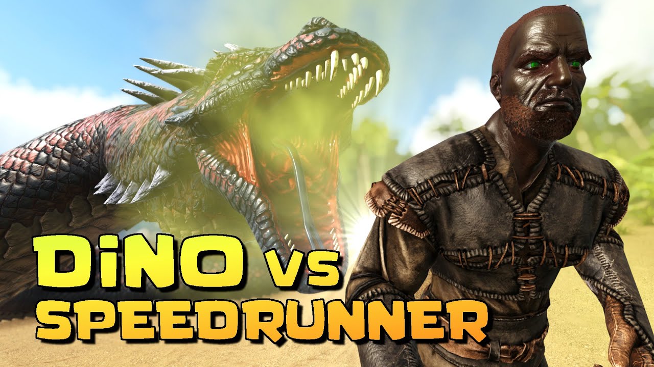Diesmal bin ich der Dino 😂| Dino VS Speedrunner