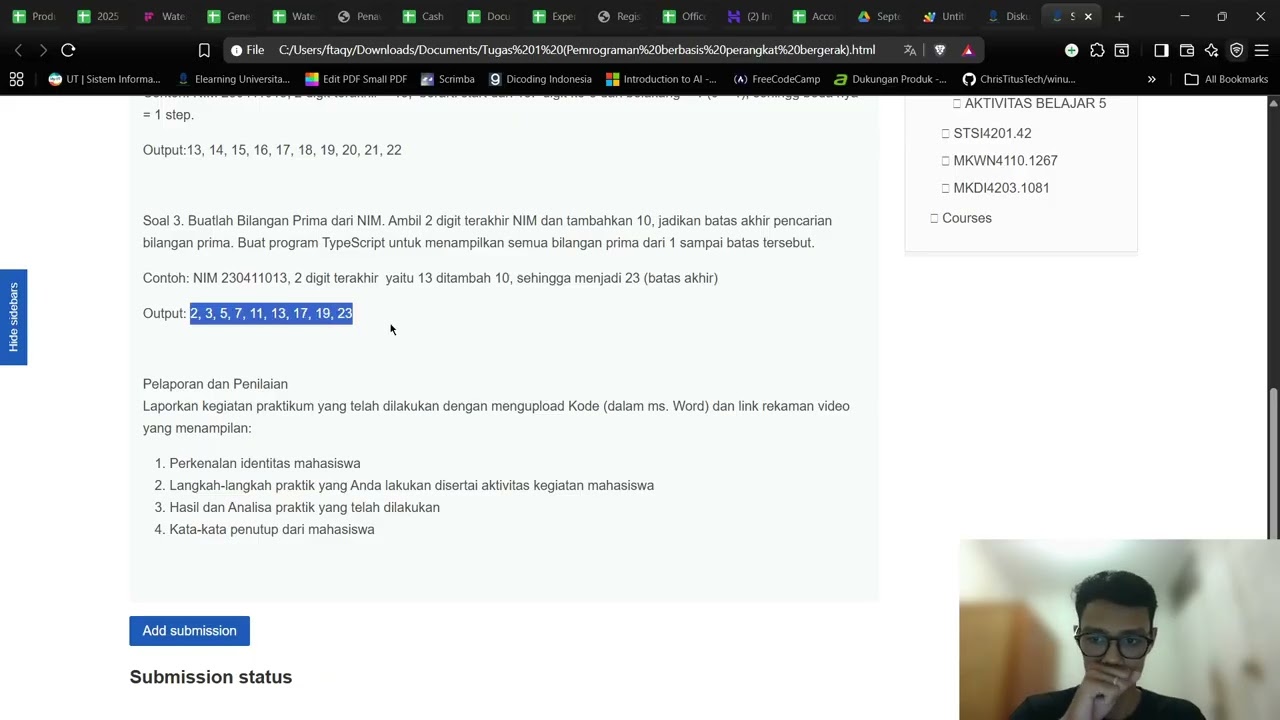 Tugas 1 Pemrograman Berbasis Perangkat Bergerak - Universitas Terbuka