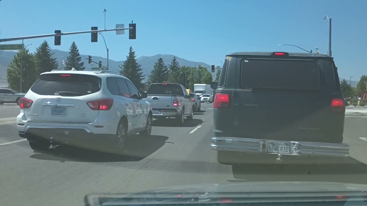 Driving through Gardnerville, NV
