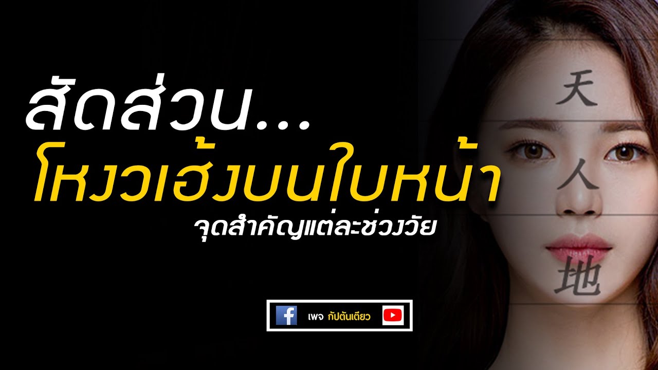 โหงวเฮ้ง | สัดส่วนโหงวเฮ้งบนใบหน้า  โหงวเฮ้งหน้า