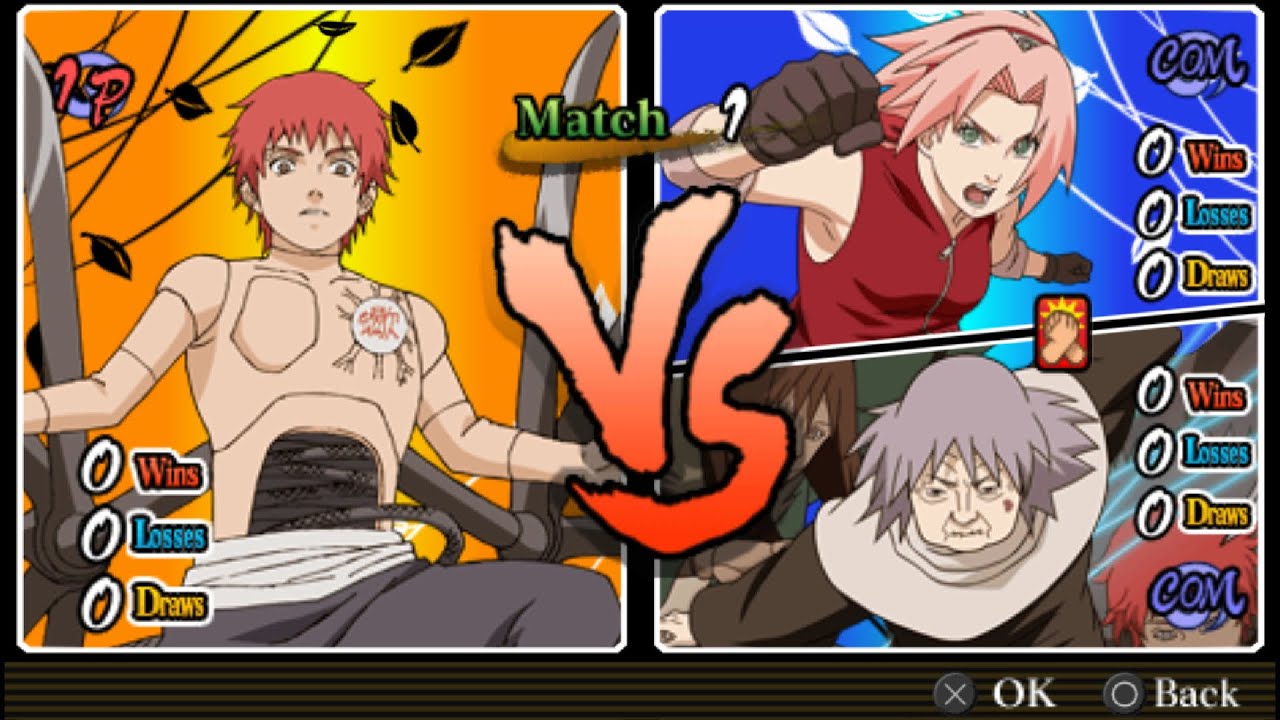 Sasori (Marionete) VS Sakura e Chiyo (ULTIMATE DIFFICULTY) - Naruto Ultimate Ninja Heroes 3
