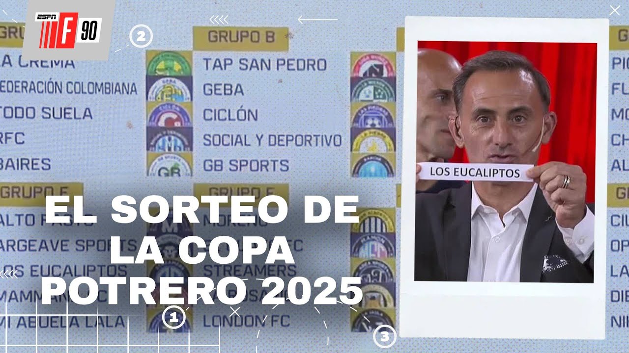 &iexcl;TODO LISTO! El SORTEO de la COPA POTRERO 2025 con el KUN AGUERO, en #ESPNF90
