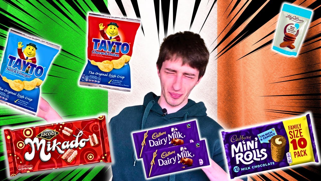 Foreigner Trying Irish Snacks First Time (Rating Irish Snacks) #ireland #irelandvlog  #short