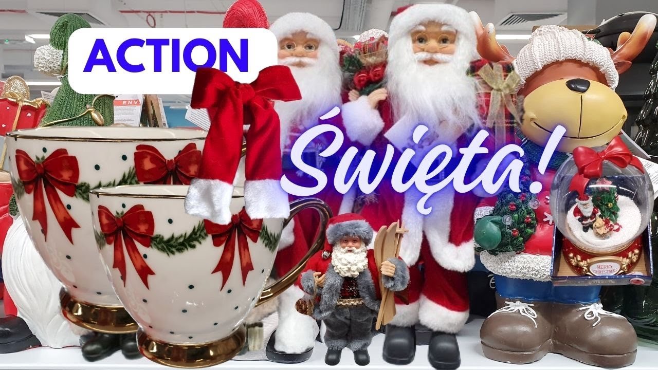 ACTION 🎄 NOWOŚCI DEKORACJE BOŻE NARODZENIE 2025 OZDOBY ŚWIĄTECZNE STROIKI MIKOŁAJE BOMBKI SKRZATY