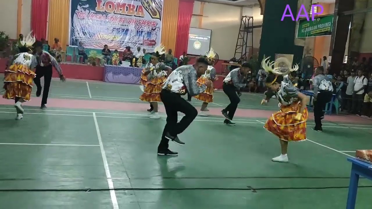 Sanggar Papua Melanesia Manokwari Papua Barat Juara 1 Lomba Yospan HUT FKACP tahun 2024