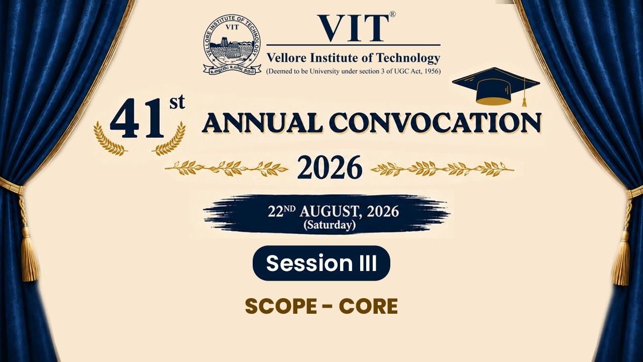 41st Annual Convocation - 2026  Session III- SCOPE -Core