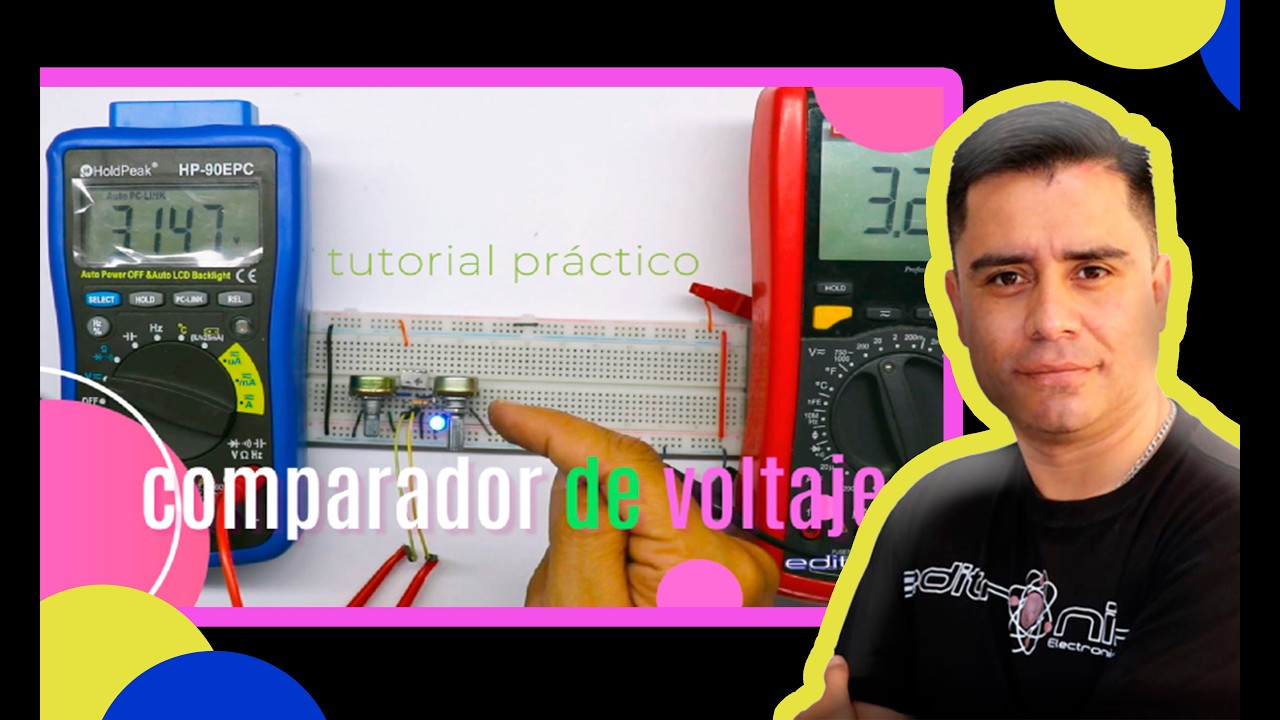 COMPARADOR de voltaje as&iacute; funciona