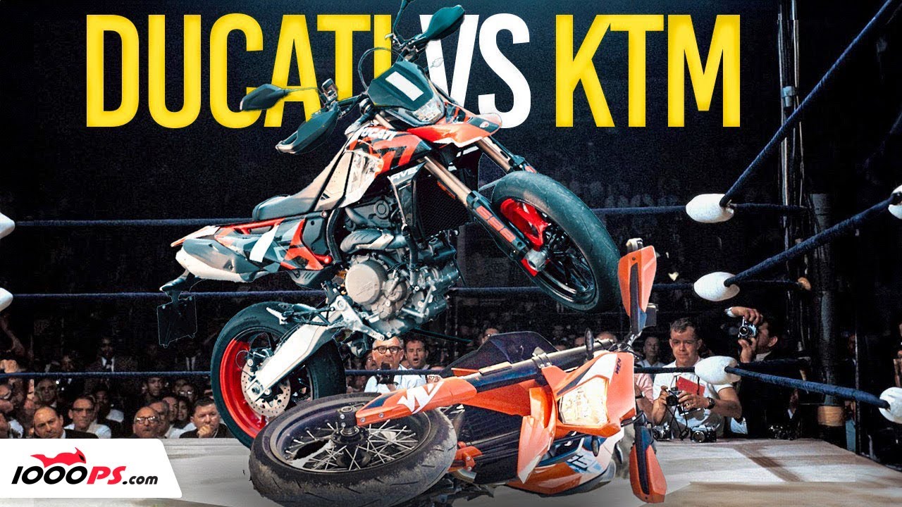 Comparison - Ducati Hypermotard 698 Mono vs. KTM 690 SMC-R Test 2024
