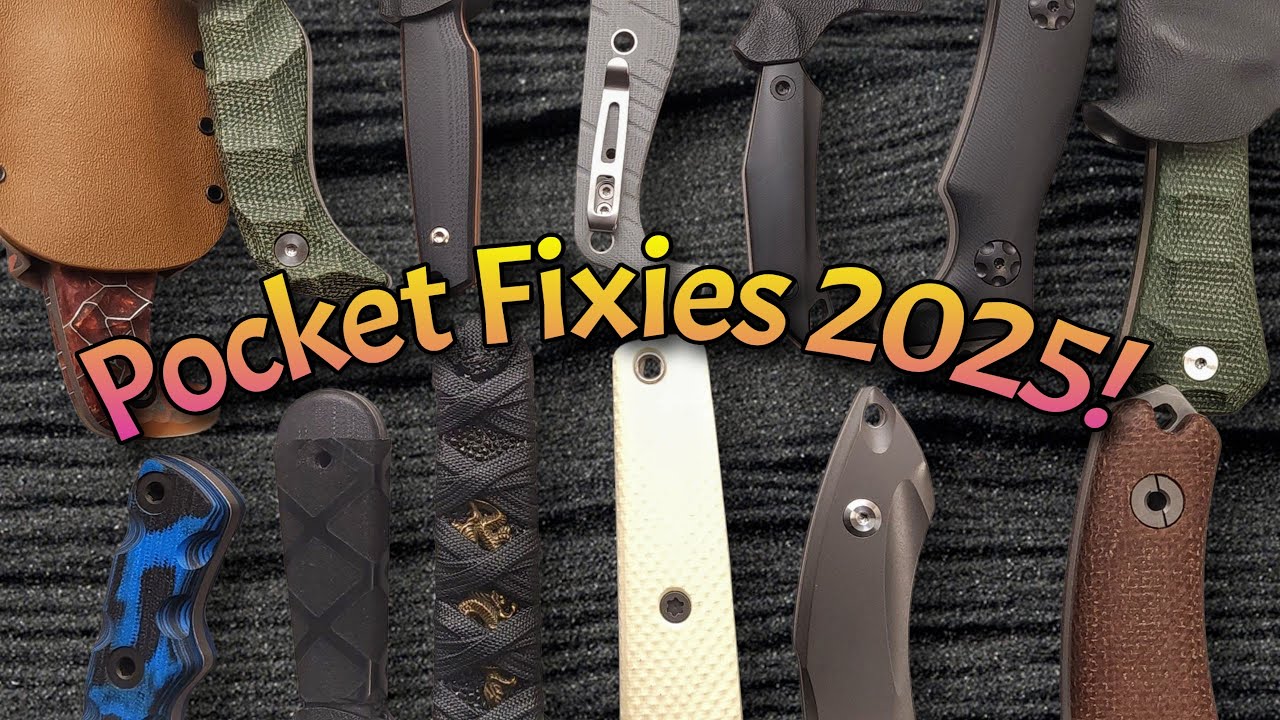 Pocket Fixed Blade Favorites for 2025!  Collection of Smaller EDC Tactical Knives!