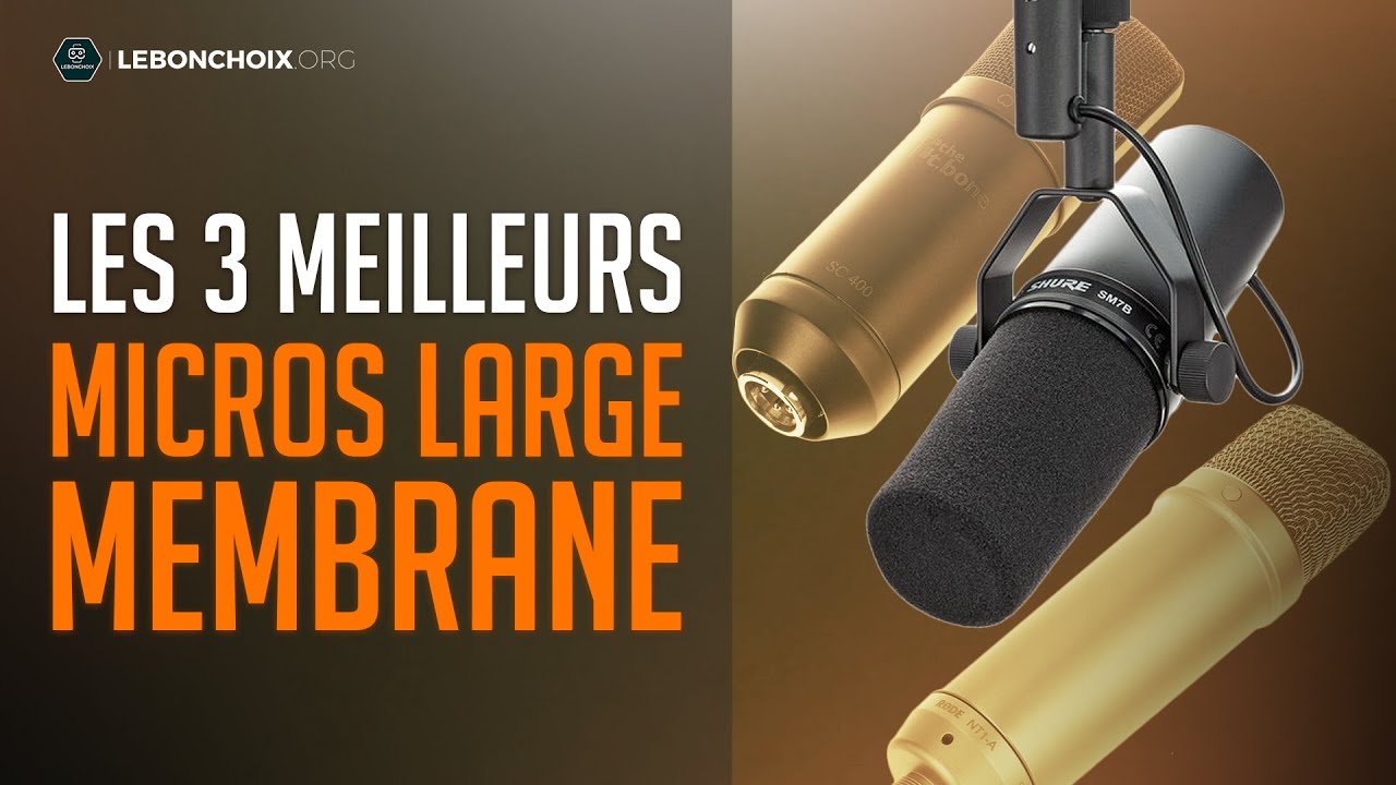 🔴 TOP 3 : MEILLEUR MICRO LARGE MEMBRANE 2023❓( COMPARATIF & TEST )
