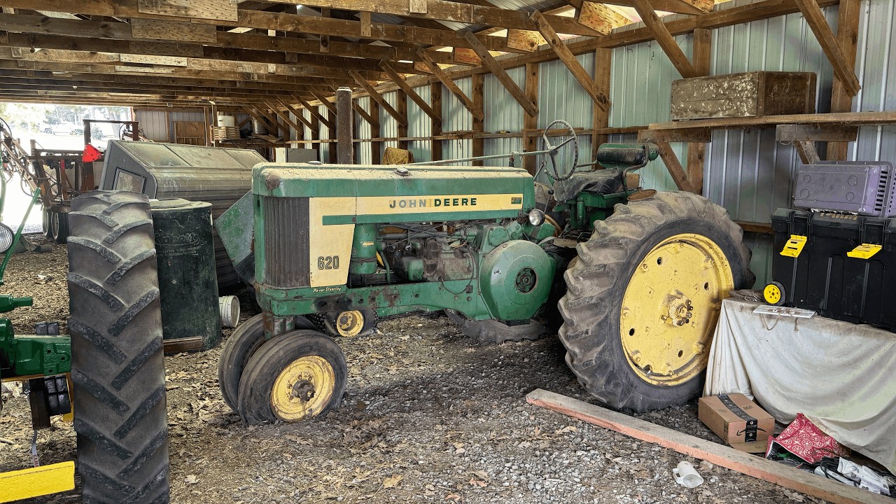 Заведётся ли он? John Deere 620, простоявший более 15 лет!