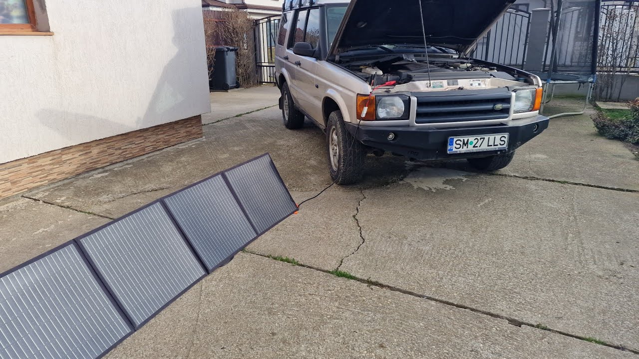 Panou solar 200W portabil merita toți banii;) Ft util în ofcamping!